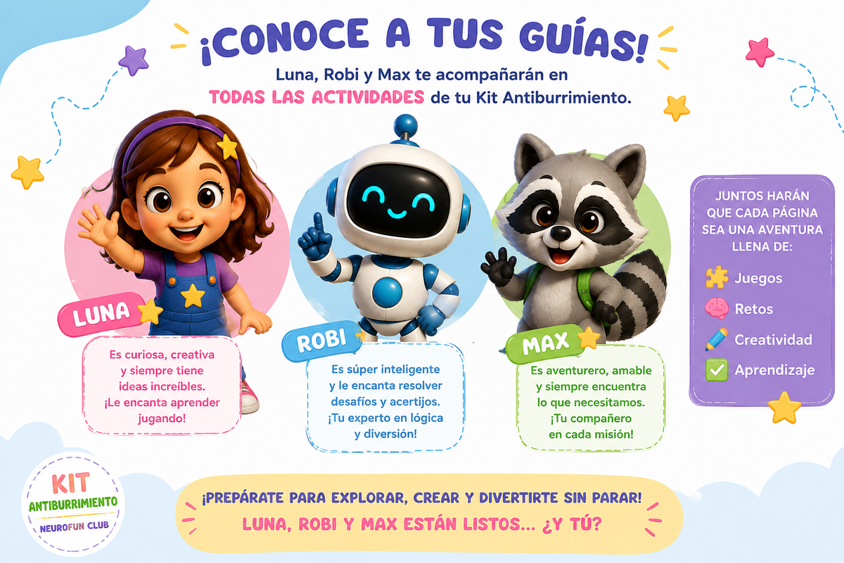 Kit antiaburrimiento: Actividades para niños de 4 a 6 años